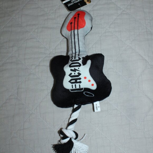 Perri's Lot of 3 Dog Toys Plush Pink Floyd ACDC Fender - Picture 4 of 4